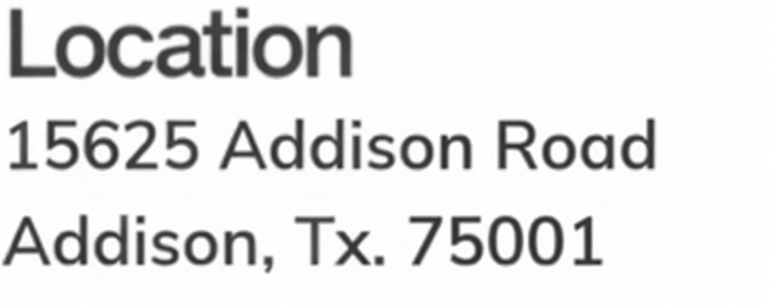 15625 Addison Road Addison, Tx. 75001